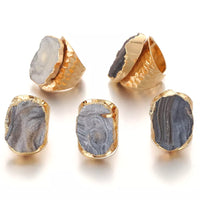 Raw Druzy Ring