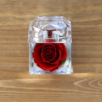 Leleyat Fleur Red Rose Proposal Box Artificial Flora Leleyat Fleur