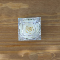 Leleyat Fleur White Rose Proposal Box Artificial Flora Leleyat Fleur