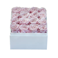 Leleyat Flower Box - 16 Forever Sweet Pink Roses Preserved to Last Over a Year- Gift For Every Occasion Home Gifts Leleyat Fleur 