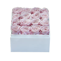 Leleyat Flower Box - 16 Forever Sweet Pink Roses Preserved to Last Over a Year- Gift For Every Occasion Home Gifts Leleyat Fleur