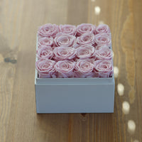 Leleyat Flower Box - 16 Forever Sweet Pink Roses Preserved to Last Over a Year- Gift For Every Occasion Home Gifts Leleyat Fleur