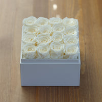 Leleyat Flower Box - 16 Forever White Roses Preserved to Last Over a Year- Gift For Every Occasion Home Gifts Leleyat Fleur