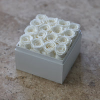 Leleyat Flower Box - 16 Forever White Roses Preserved to Last Over a Year- Gift For Every Occasion Home Gifts Leleyat Fleur