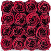 Leleyat Flower Box - 16 Forever Wine Red Roses Preserved to Last Over a Year- Gift For Every Occasion Home Gifts Leleyat Fleur