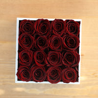 Leleyat Flower Box - 16 Forever Wine Red Roses Preserved to Last Over a Year- Gift For Every Occasion Home Gifts Leleyat Fleur