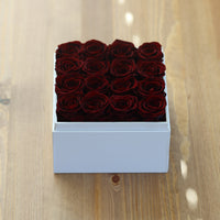 Leleyat Flower Box - 16 Forever Wine Red Roses Preserved to Last Over a Year- Gift For Every Occasion Home Gifts Leleyat Fleur