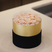 Leleyat Flower Box - 19 Beige Forever Roses that Last a Year - Roses in a Box For Every Occasion Leleyat Fleur