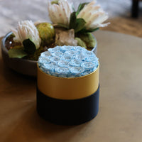 Leleyat Flower Box - 19 Blue Forever Roses that Last a Year - Roses in a Box For Every Occasion Leleyat Fleur