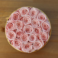 Leleyat Flower Box - 19 Pink Forever Roses that Last a Year - Roses in a Box For Every Occasion Leleyat Fleur