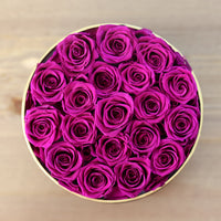 Leleyat Flower Box - 19 Purple Forever Roses that Last a Year - Roses in a Box For Every Occasion Leleyat Fleur