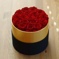 Leleyat Flower Box - 19 Red Forever Roses that Last a Year - Roses in a Box For Every Occasion Leleyat Fleur