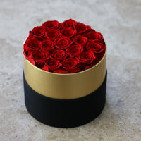 Leleyat Flower Box - 19 Red Forever Roses that Last a Year - Roses in a Box For Every Occasion Leleyat Fleur