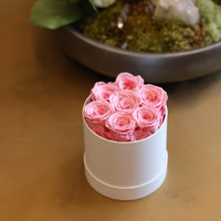 Leleyat Flower Box - 7 Pink Forever Roses that Last a Year - Roses in a Box For Every Occasion Home Gifts Leleyat Fleur