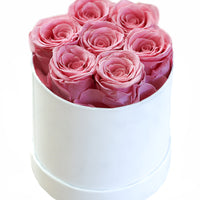 Leleyat Flower Box - 7 Pink Forever Roses that Last a Year - Roses in a Box For Every Occasion Home Gifts Leleyat Fleur