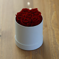 Leleyat Flower Box - 7 Red Forever Roses that Last a Year - Roses in a Box For Every Occasion Home Gifts Leleyat Fleur