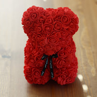 Leleyat Flower Red Rose Bear- Forever Lasting Bear - Rose Bear For Every Occasion Leleyat Fleur