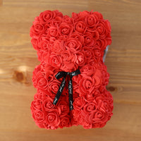 Leleyat Flower Red Rose Bear- Forever Lasting Bear - Rose Bear For Every Occasion Leleyat Fleur