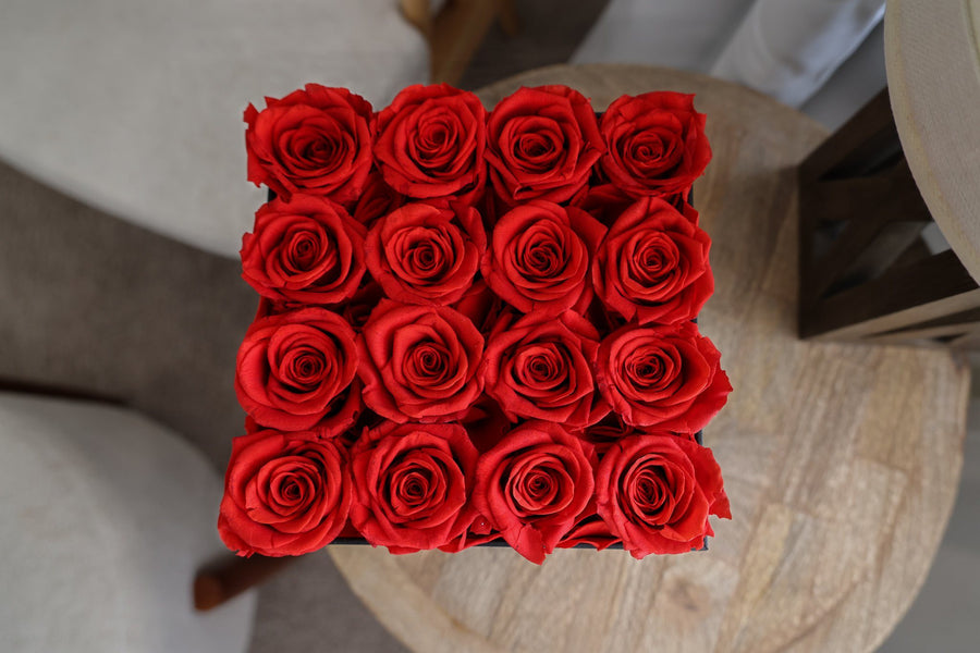 Large Red Roses Square Home Gifts Leleyat Fleur 