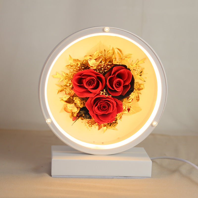 Leleyat Fleur- Preserved Rose Led Lamp Home Gifts Leleyat Fleur 