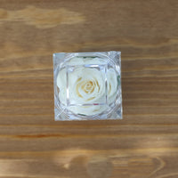 Leleyat Fleur White Rose Proposal Box Artificial Flora Leleyat Fleur 