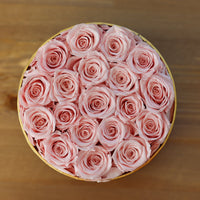 Leleyat Flower Box - 19 Pink Forever Roses that Last a Year - Roses in a Box For Every Occasion Leleyat Fleur 