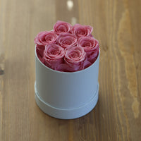 Leleyat Flower Box - 7 Pink Forever Roses that Last a Year - Roses in a Box For Every Occasion Home Gifts Leleyat Fleur 