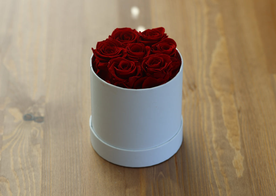 Leleyat Flower Box - 7 Red Forever Roses that Last a Year - Roses in a Box For Every Occasion Home Gifts Leleyat Fleur 