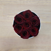 Leleyat Flower Box - 7 Wine Red Forever Roses that Last a Year - Roses in a Box For Every Occasion Leleyat Fleur 