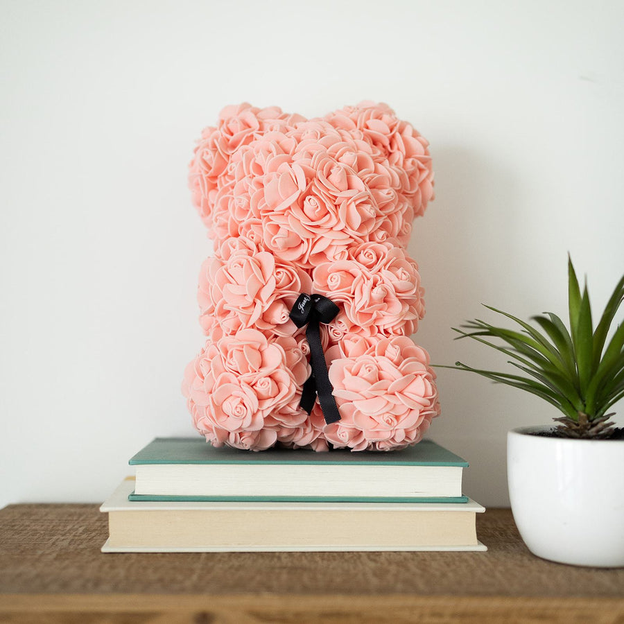 Pink Rose Bear Home Gifts Leleyat Rose 